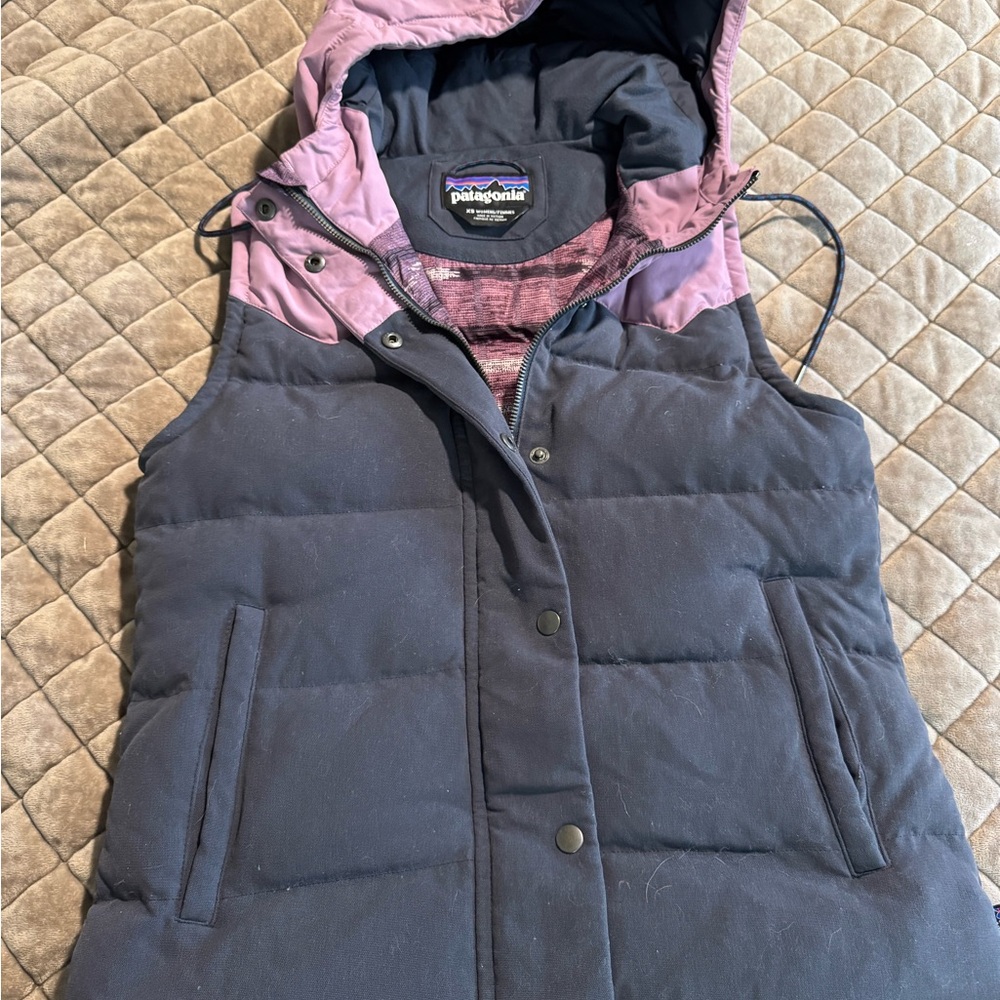 Patagonia Black and Purple Women's Vest